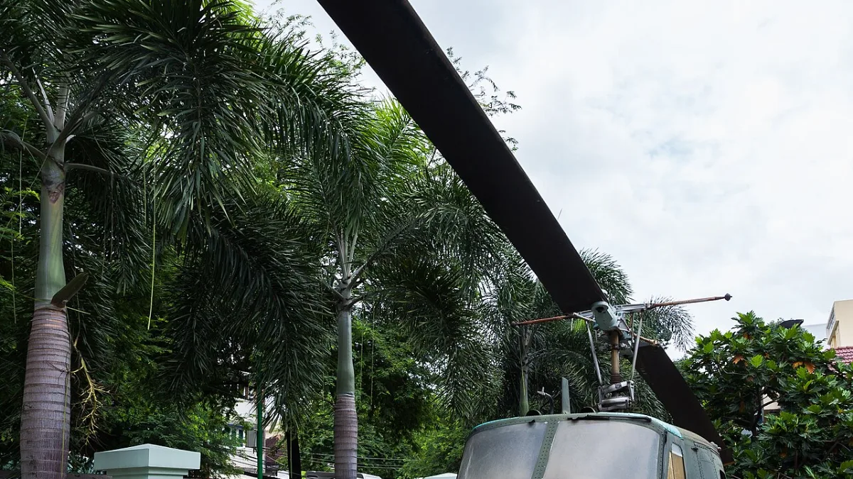 UH-1H Huey Helicopter, War Remnants Museum of Vietnam War, Ho Chi Minh City, Vietnam