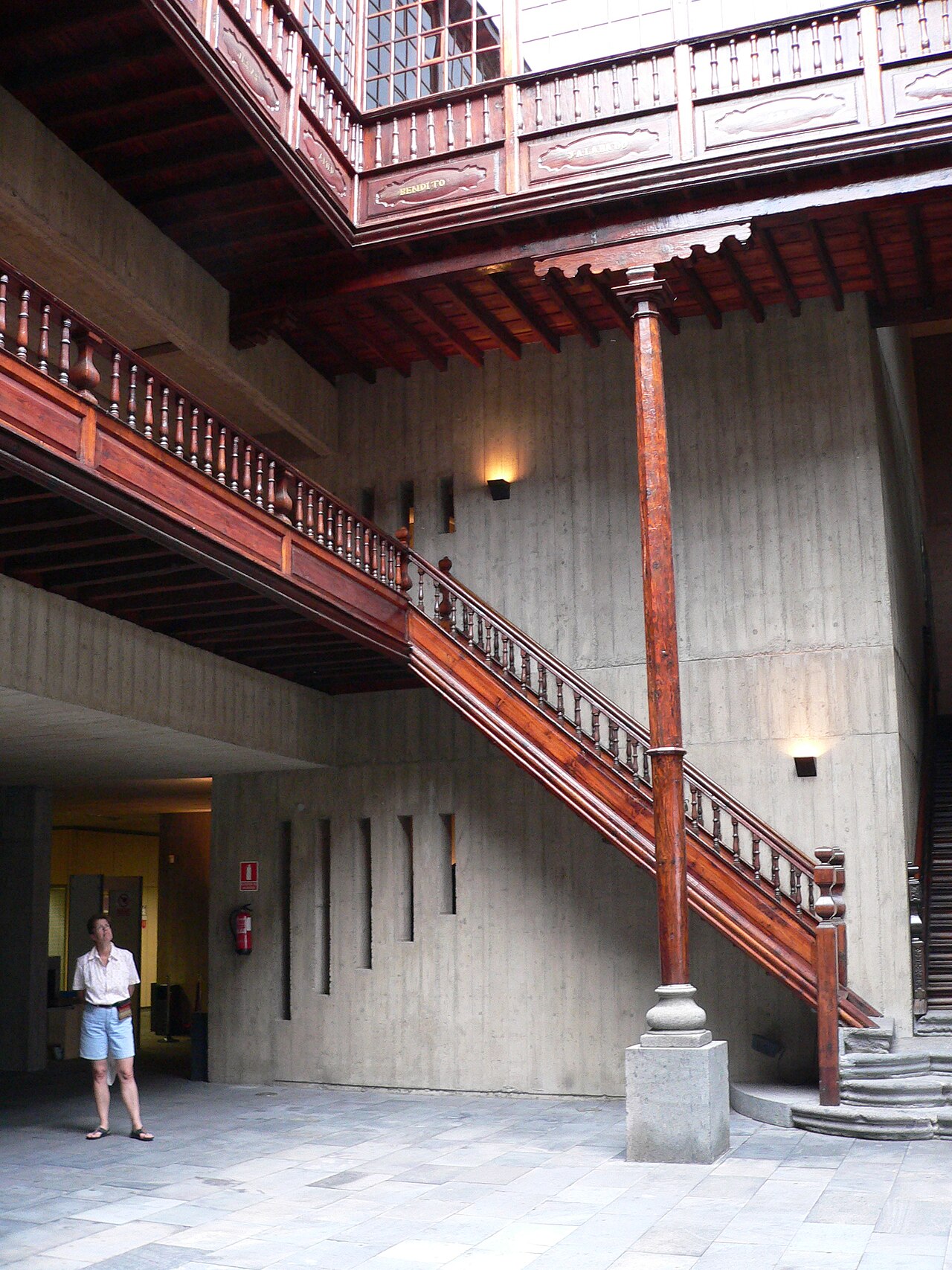 Innenhof der Presidencia del gobierno de canarias in Santa Cruz de Tenerife