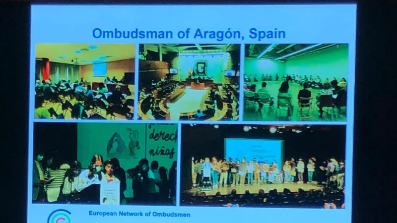 El Lugarteniente del Justicia participa en la Conferencia de la Red Europea de Defensores del Pueblo 2022, que se celebra en el Parlamento Europeo, en Estrasbur