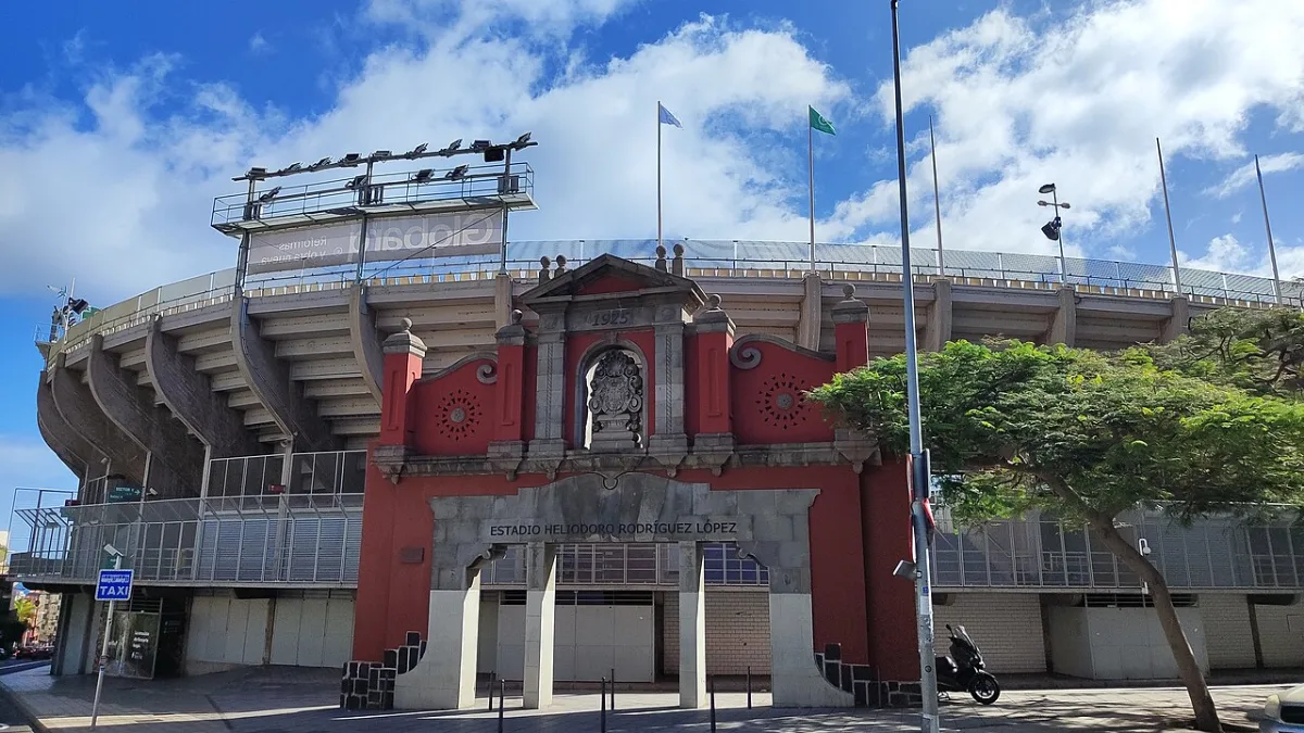 Vista del estadio Heliodoro Rodríguez López de Santa Cruz de Tenerife